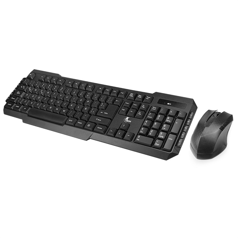 Xtech XTK-309S - Juego de teclado y ratón - inalámbrico - 2.4 GHz - QWERTY - español
