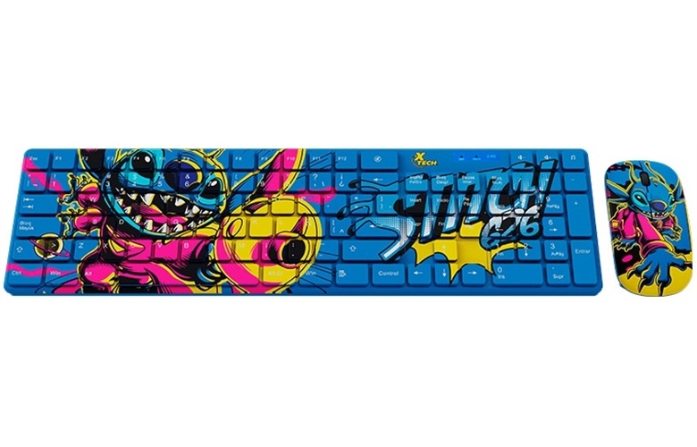 Xtech XTK-520S - Juego de teclado y ratón - inalámbrico - multimedia